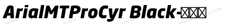 ArialMTProCyr Black字体转换